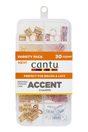 CANTU Accent Braid Charms Variety Pack 50ct, Sareya Beauty Supply Store in Calgary Alberta Canada